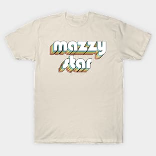 Mazzy Star - Retro Rainbow Typography Faded Style T-Shirt